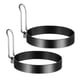 thumbnail image 1 of BESTONZON - Molde de acero inoxidable para cocinar (2 unidades), antiadherente, para huevos fritos, tortitas, moldes de cocina (negro), 1 of 5