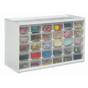ArtBin, Store-In-Drawer Cabinet, 30 Compartment Drawers, White, Arts and Crafts Storage Case, 1 Piece, 6830PC
