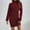 Wine, variant on WJHWSX Casual Dresses for Women,Fall Dresses for Women 2025,Womens Dresses,Long Sleeve,Breathable,Comfort Fit,Solid,S(US:4)