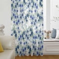 thumbnail image 5 of Navy Blue Roses Sheer Curtains 72 Inches Long, Spring Floral Elegant Pastoral Botanical Light Filering Curtains, Breathable Simi Curtain Privacy Drapes for Living Room Bedroom Window Treatment, 5 of 9