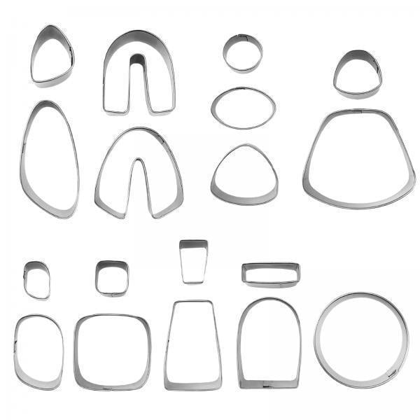 2x 18 Piezas de Es de Arcilla Polimérica, Paquete de Inicio Hecho a Metal DIY Mini de Formas para Verduras, , , Salvador Dali Cortador de arcilla polimérica