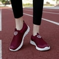 thumbnail image 3 of YOURDIARY Women's Running Shoes Slip On Lightweight Walking Comfort Fit Sneakers Red, 3 of 5