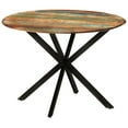 thumbnail image 2 of vidaXL Dining Table Ø43.3"x30.7" Solid Wood Reclaimed and Steel, 2 of 8