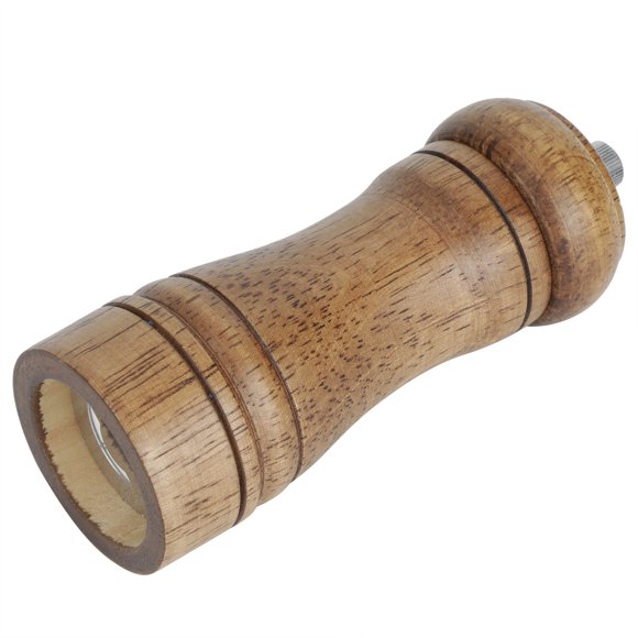 Premium Oakwood Manual Spice Grinder – Adjustable Ceramic Core for Salt & Pepper – Ergonomic 5-Inch Kitchen Tool for Effortless Seasoning
