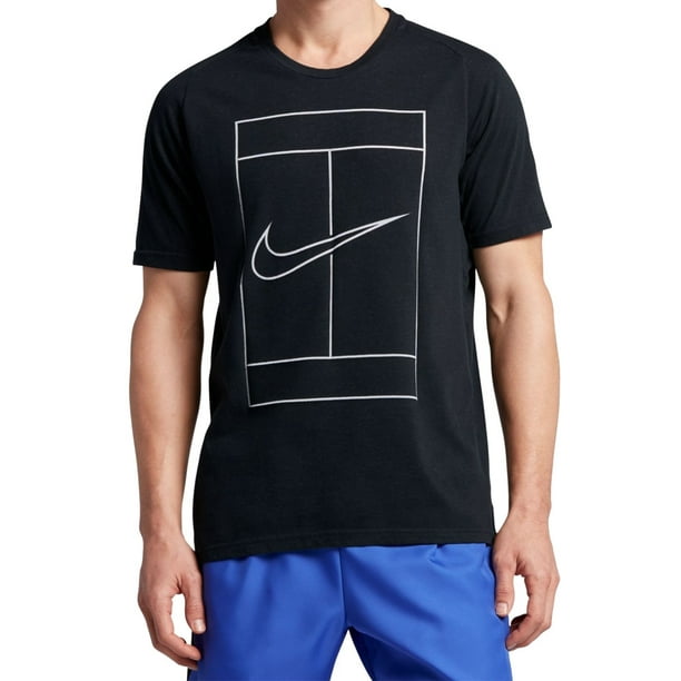 Nike Nike NEW Black Mens Size 2XL Crewneck Tennis Graphic Print Tee T