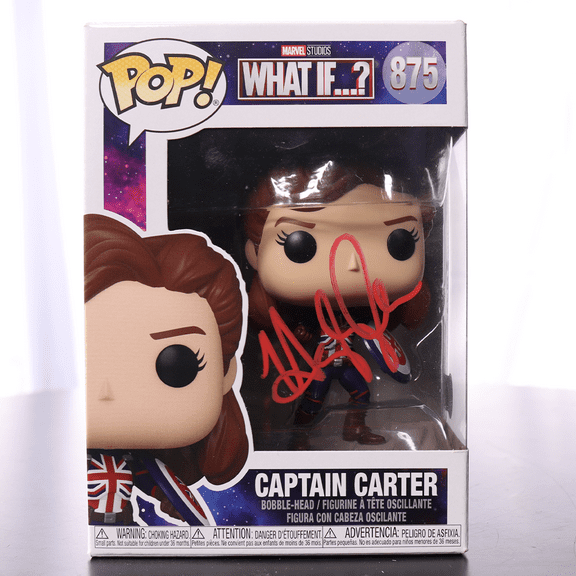 Autographed Funko POP! Captain Carter #875 Signed By Hayley Atwell Beckett Witnessed