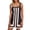 Black, variant on Women's Striped Mini Dress Boho Strap Sundress Summer Cover Up Dress for Beach M