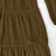 thumbnail image 2 of TaTaai Women Elegant Casual Velvet Long Sleeve V Neck Belted Dress Solid Color Temperament Dress Soft Stretchy Comfortable for Daily Party Wear Gift, 2 of 9