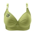 thumbnail image 4 of Sriper Women's Underwear and Bras Pack,Wireless Front Closure Bralette for Older ,Cute Sports Bras Cheap,Supportive Tank Tops Plus Size Brasieres Para Mujer Sin Varilla,Green M, 4 of 4