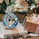 thumbnail image 3 of Collar de árbol de la vida para mujer, letra inicial de la A a la Z, círculo de cristal azul, Colgante para Nombre, regalo de cumpleaños para el Día de la madre para mamá y esposa, 3 of 4