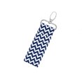 thumbnail image 1 of Wave Pattern Lipstick Holder Keychain Chapstick Pouch Bag Mothers Girls Gift(Navy Blue), 1 of 8