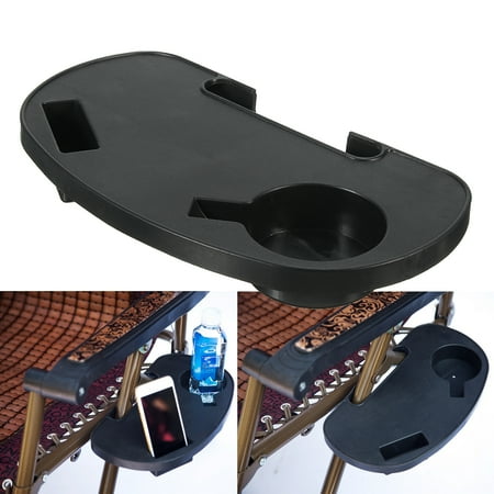 Outdoor Zero Gravity Lounge Beach Chair Side Tray Cup Holder Camp Chair Portable Mini Table Small
