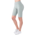 thumbnail image 5 of MixMatchy Women's Solid High Waist Luxury Scrunch Butt Lifting Biker Shorts, 5 of 5