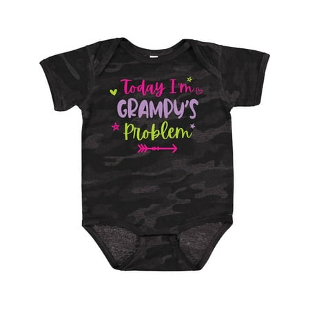 

Inktastic Child Funny Today Im Grampys Problem Gift Baby Girl Bodysuit