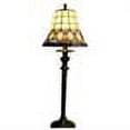 thumbnail image 5 of Warehouse of Tiffany Tiffany-style Jeweled Table Lamp with Glass Shade, 5 of 6