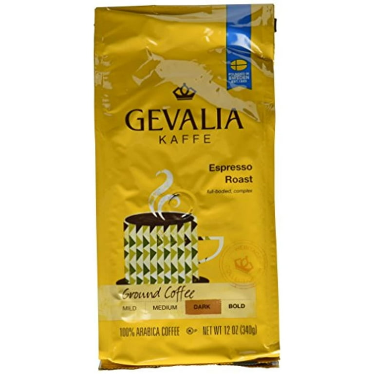 Gevalia Espresso Roast And Ground 12 Ounce Packages Pack Of 2