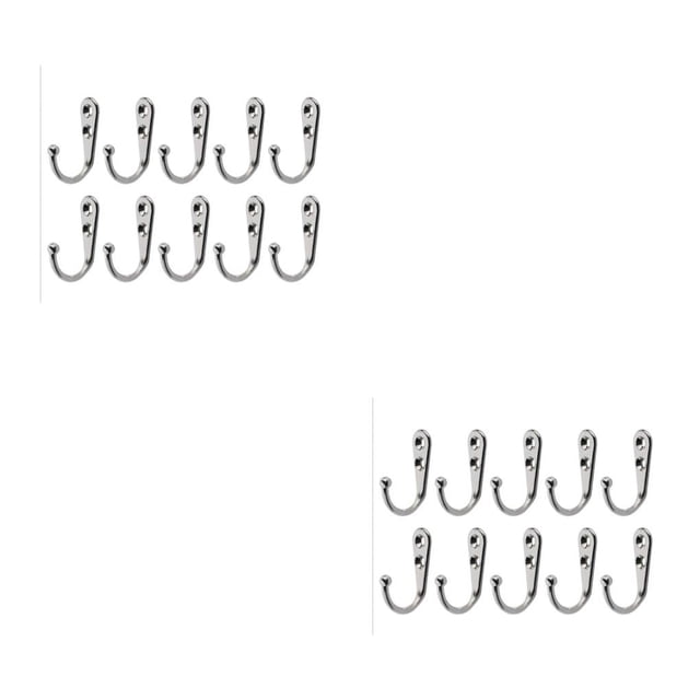Bearachild Colgador de montaje en pared Perchas colgantes de tamaño pequeño para el hogar Aleación de zinc Toalla Ropa Sombrero Gancho de almacenamiento tipo 3 2piezas Bearachild CBP448620