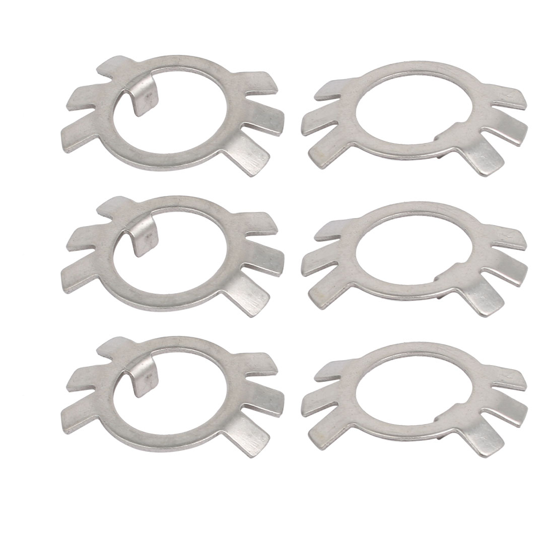 6pcs M20 304 Stainless Steel External Tab Spindle Washer for Round