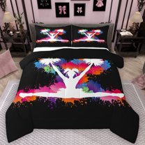 Castle Fairy Queen Size 3-Piece Dance Cheer Comforter Set