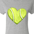 thumbnail image 4 of Inktastic Tennis Ball in Heart Women's T-Shirt, 4 of 5