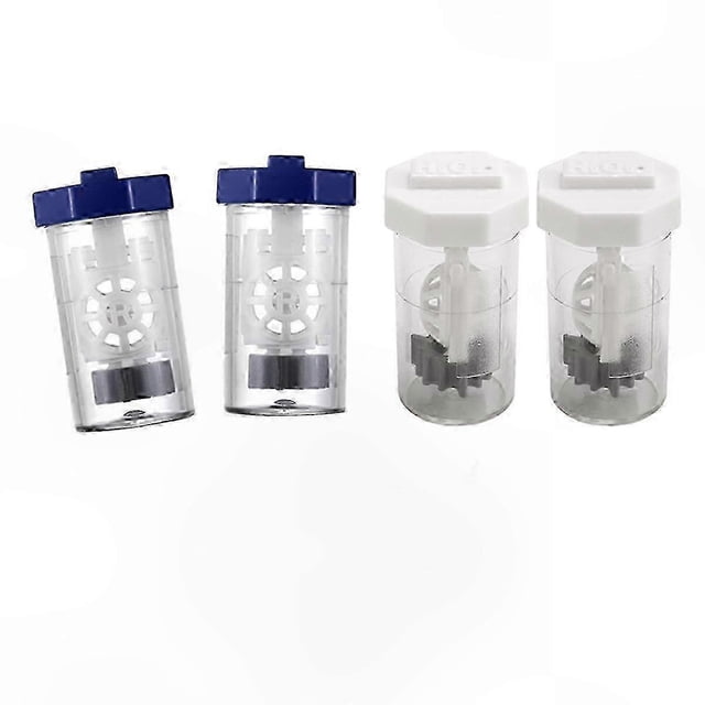 4-Pack Contact Lens Cleaning Case with Hydrogen Peroxide Solution Compatibility
