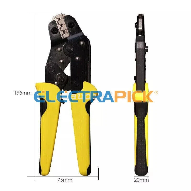 PRIME - Ratchet Crimper Plier Crimping Tool Cable Wire Connectors Electrical Terminals