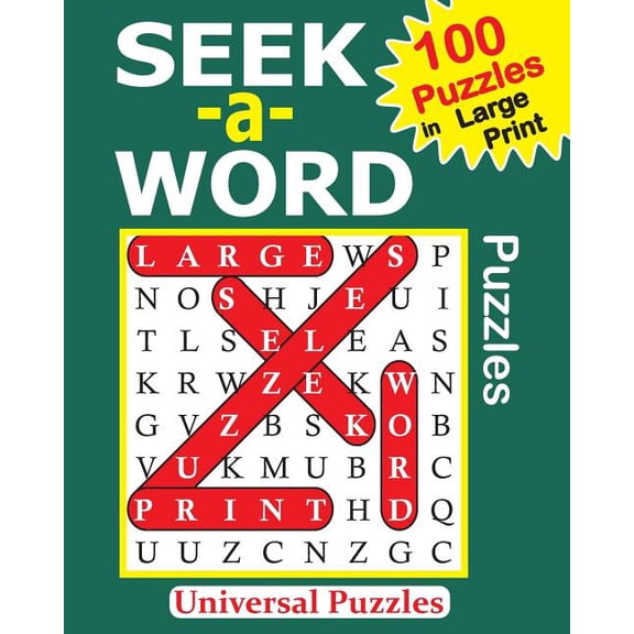 Seek -A- Word Puzzles: SEEK -a- WORD Puzzles (Paperback)(Large Print)