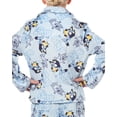 thumbnail image 5 of Bluey Pajamas Boys' 2-Piece Coat Front Flannel Lounge Sleep Set, 5 of 5