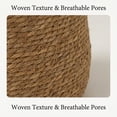 thumbnail image 4 of Woven Plant Basket Seagrass Planter Cover Indoor Flower Pot,Handwoven Straw Pot Sleeve Container for Potted Greenery Plant,Rustic Boho Large Floor Ornament for Living Room Home Decor, 4 of 6