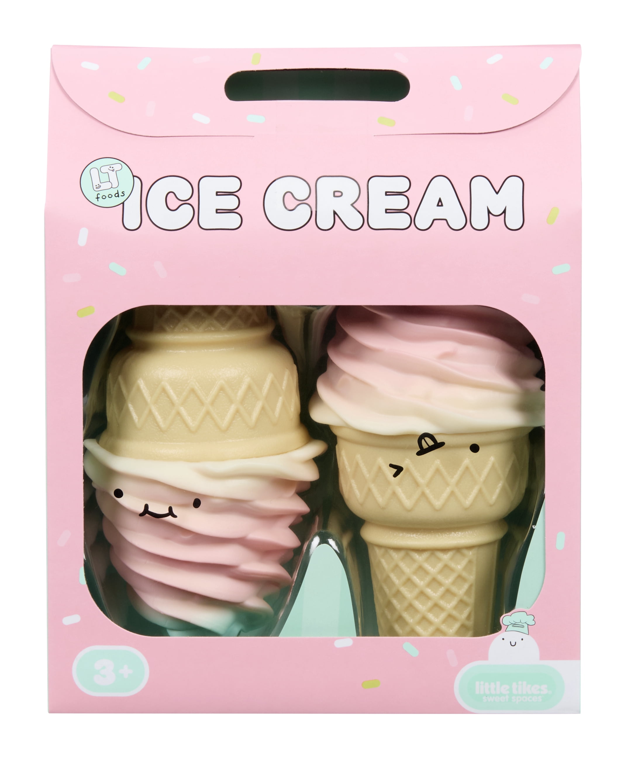 Little Tikes Sweet Spaces Playful Plates – Ice Cream, Play Kitchen Food, Ages 3+