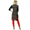 thumbnail image 5 of Bimba Women Black Short custom Kurta Kurti 3/4 Sleeve Formal Top Blouse, 5 of 5