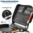 thumbnail image 4 of FORMRS Zipper Binder with Shoulder Strap 2-inch Ring 500 Sheet Capacity File Bag, Stripes and Circle, 4 of 5