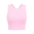 thumbnail image 6 of CRZ YOGA Butterluxe Racerback Longline Sports Bras for Women Padded Crop Workout Tank Top, 6 of 6