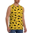 thumbnail image 2 of Uemuo Dinosaur Pattern Men's Sleeveless T-Shirt,Muscle Athletic Tank Top, Moisture-wicking Quick-dry Breathable Classic Tee Top for Gym Run Outdoor Sports-Medium, 2 of 8