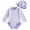 Purple, variant on adviicd Baby Swimsuit Girl Long Sleeve Girls Swimsuit - Rash Guard One Piece Bathing Suit (Red,0-3 Months)