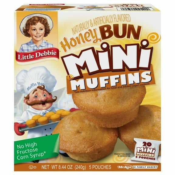 Little Debbie Honey Bun Mini Muffins Snack Packs - 5 ct (Packaging May Vary)