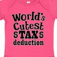 thumbnail image 4 of Inktastic Baby Worlds Cutest Tax Deduction Boys or Girls Baby Bodysuit, 4 of 5