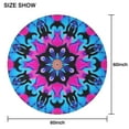 thumbnail image 6 of Colorful Mandala Tie Dye Pattern Round Tablecloth 60"x60",Wrinkle Wipeable Table Cloth for Kitchen Dining Room Picnic Patio Party, 6 of 6