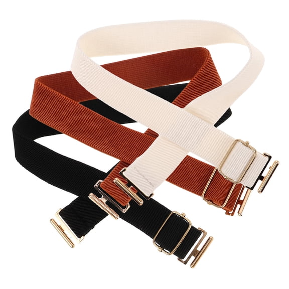 OUNONA 3Pcs Softball Adjustable Elastic Waistbands with Iron Alloy Buckle Comfortable Fit for Sports