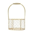 thumbnail image 6 of Golden Iron Crafts Hand Gift Flower Basket Handheld Flower Basket Flower Bundle Packaging Basket, 6 of 21