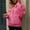 Pink, variant on Womens Oversized Fleece Hoodies Fashion Fuzzy Warm Sherpa Pullover Tops Half Zip Hooded Sweatshirt with Pockets Beige XXL