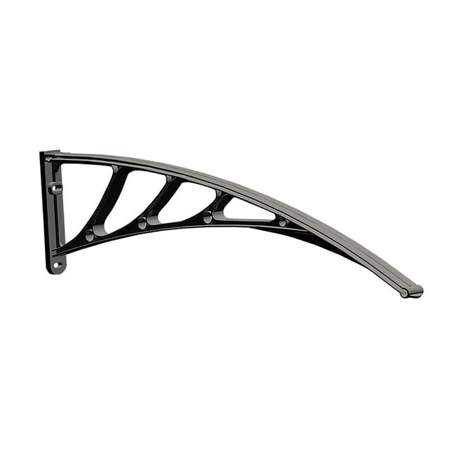 S SERENABLE Fenêtre Store Support Extérieur Porte Store Support pour Patio Cour Pluie Couverture Noir
