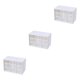 thumbnail image 1 of Wosthever Caja de almacenamiento semitransparente, artesanía exquisita, organizador de amplia aplicación, contenedor, cajón para el hogar Type1 NO1, 1 of 1