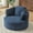 48.8" Blue Corduroy, variant on FFH Round Accent Chair, 48.8" Oversized Living Room Chair, Corduroy Chaise Lounge Chair Indoor, Barrel Chairs for Adults, Orange