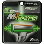 P & G Gillette M3Power Cartridges, 8 ea