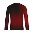 thumbnail image 4 of Men Shirts Mens Long Sleeve Tee Shirts Casual Stylish Gradient Color Fall Crewneck Basic Pullover Tops Winter Base Layer Blouses, 4 of 5