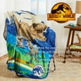 thumbnail image 2 of Throw Franco Jurassic World Dominion Rexy T-Rex 100 x 125 cm, 2 of 6