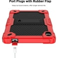 thumbnail image 3 of SOATUTO case for FITIFUN/Tedupee/PUTECCH 10.1 inch Tablet with Shoulder Strap Hard Back Hybrid Shockproof Kids Friendly Case (Red/Black), 3 of 5