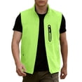 thumbnail image 4 of WRFWUL Mens Lightweight Zip Up Vest Stand Collar Sleeveless Outdoor Work Utility Jacket Casual Summer Fishing Hiking Outfits with Multi Pockets, 4 of 7