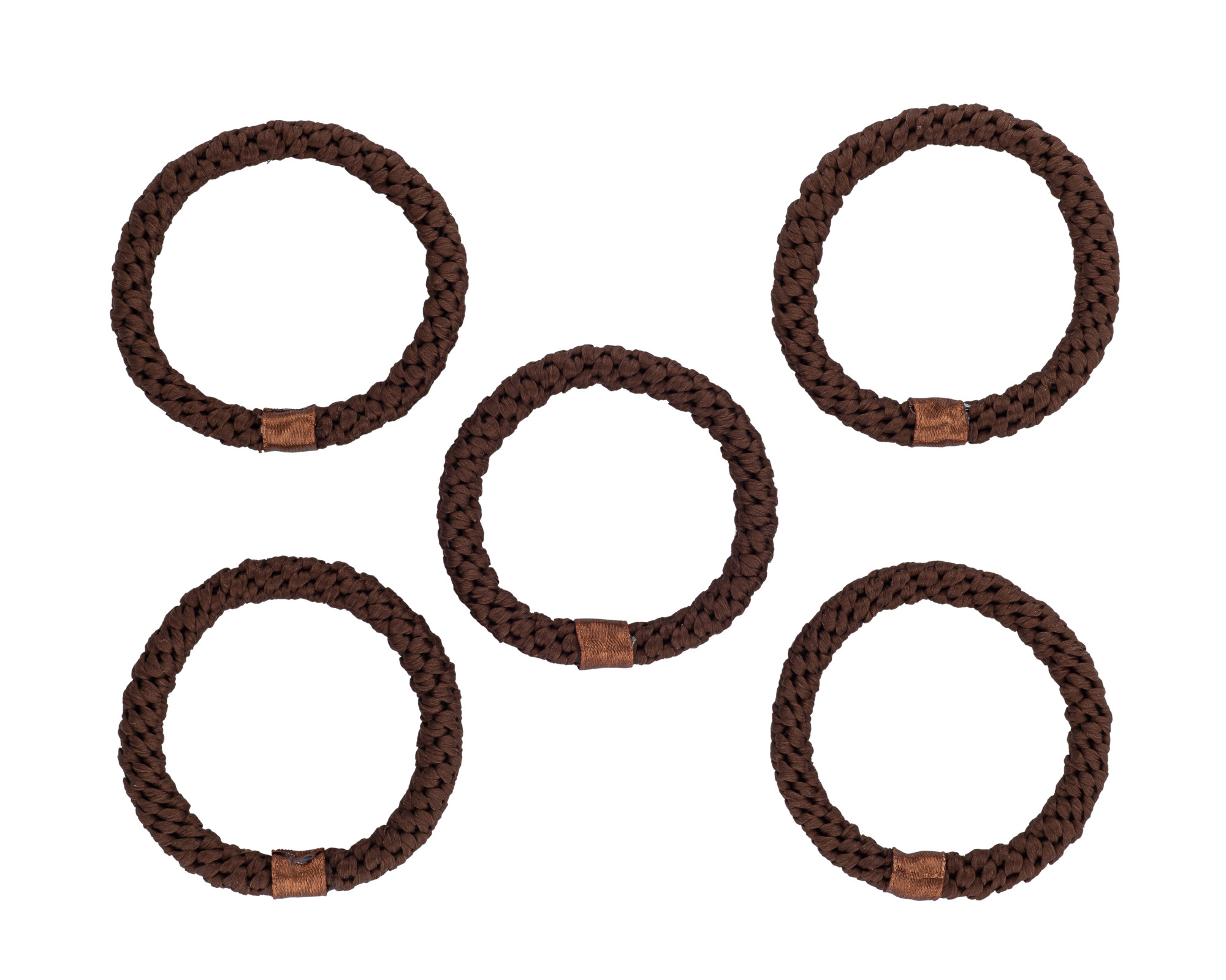 Goody® Volume Boost™ Ouchless® Brown Ponytailers Elastics for Fine Hair, 5 CT - image 3 of 4